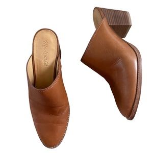 Madewell The Harper Mule Sz 7 Cognac Brown